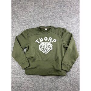 Balance Collection Sweatshirt Men's M Green Thorp Tiger Pockets Fleece Lined